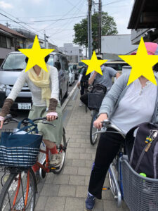 サイクリング中