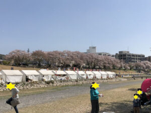 お花見の屋台